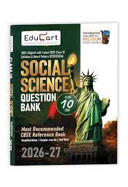 Book cover number 1 for Educart Social Science Question Bank CBSE Class 10 (2026-27) written by NA published by Educart