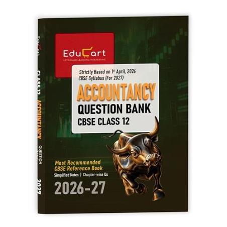 Book cover number 1 for Accountancy Question Bank CBSE Class 12 (2026-27) written by NA published by Educart