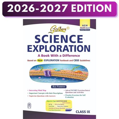 Book cover number 2 for Golden Science Exploration CBSE Class 9 (2026-27 Edition) written by NA published by New Age International (P) Limited, Publishers