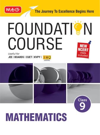 Book cover number 1 for Foundation Course Class 9 Mathematics (2026 Edition) written by NA published by MTG Learning Media (P) Ltd.