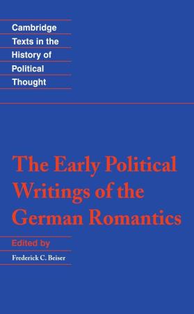 Book cover number 1 for The Early Political Writings Of The German Romantics written by Frederick C. Beiser published by Cambridge University Press