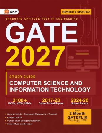 Book cover number 1 for GATE 2027 Study Guide - Computer Science & Information Technology written by NA published by G. K. Publications (P) Ltd.