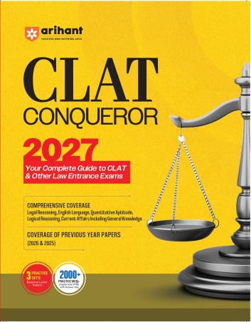 Book cover number 1 for CLAT Conqueror 2027 written by NA published by Arihant Publications (India) Limited