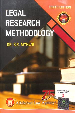 Book cover number 1 for Legal Research Methodology written by S. R. Myneni published by Allahabad Law Agency