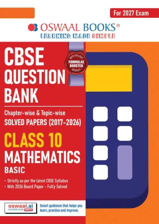 Book cover number 1 for Oswaal CBSE Question Bank Class 10 Mathematics (2027 Exam) written by NA published by Oswaal Books
