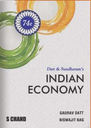 Book cover number 1 for Datt & Sundharam's Indian Economy written by Gaurav Datt, Biswajit Nag published by S. Chand Publishing