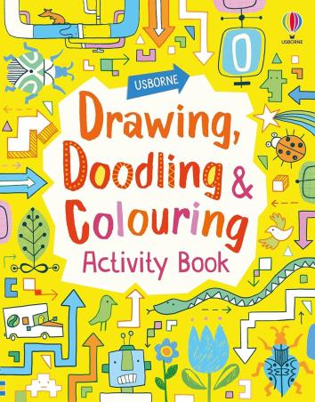 Book cover number 1 for Drawing, Doodling And Colouring Activity Book written by Fiona Watt published by Usborne