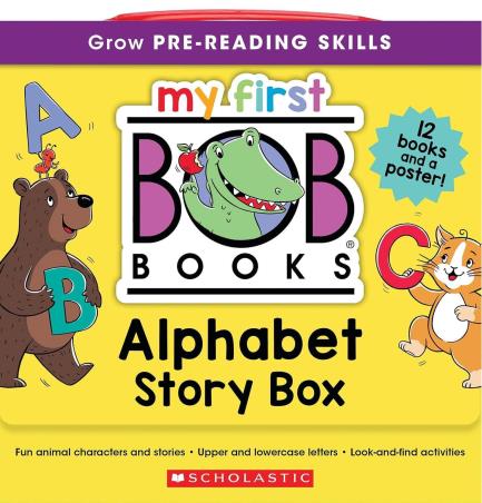 Book cover number 1 for My First Bob Books - Alphabet Story Box written by Lynn Maslen Kertell published by Scholastic