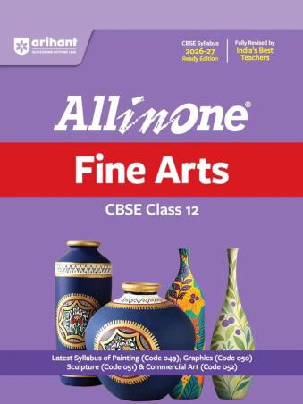 Book cover number 1 for All in One Fine Arts CBSE Class 12 (2026-27) written by NA published by Arihant Prakashan