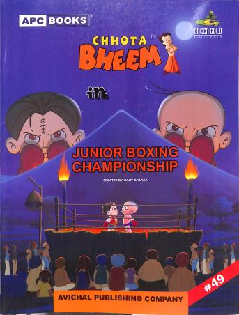 Book cover number 1 for APC Chhota Bheem In Junior Boxing Championship Volume 49 written by NA published by Avichal Publishing Company