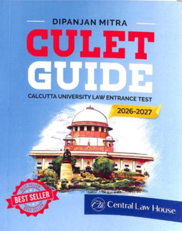 Book cover number 1 for CULET Guide (2026-27) written by Dipanjan Mitra published by Central Law House