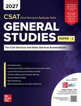 Book cover number 1 for CSAT General Studies- Paper 2 : For Civil Services & State Services Examinations written by Arun Sharma, Abhijit Guha, Madhukar Bhagat published by McGraw Hill Education Private Limited