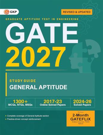 Book cover number 1 for GATE 2027 Study Guide General Aptitude written by NA published by G. K. Publications (P) Ltd.