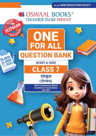 Book cover number 1 for Oswaal One For All Question Bank NCERT & CBSE Class 7 Sanskrit (Deepakam) NEP written by NA published by Oswaal Books