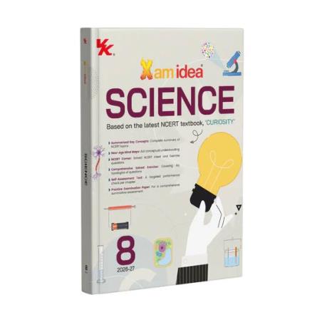 Book cover number 1 for Xam Idea Science Curiosity Class 8 (2026-27) written by NA published by VK Global Publications Pvt. Ltd.