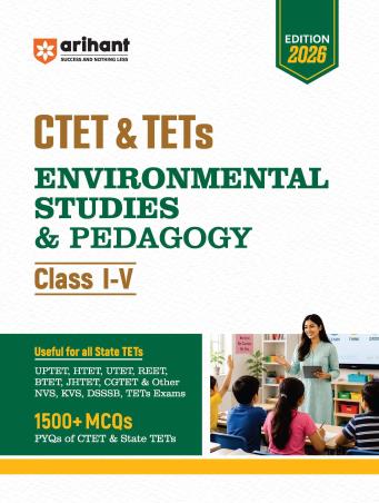 Book cover number 1 for CTET & TETs Environmental Studies & Pedagogy (Class 1–5) written by NA published by Arihant Publications (India) Limited