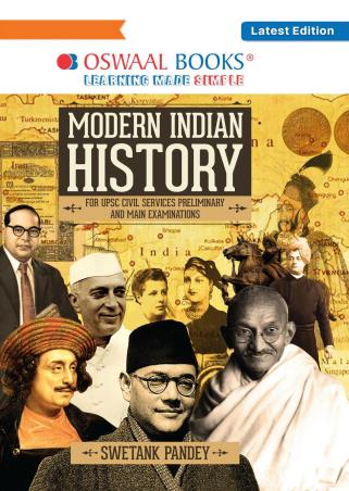 Book cover number 1 for Oswaal Modern Indian History : For UPSC Civil Services Preliminary And Main Examinations written by NA published by Oswal Publishers