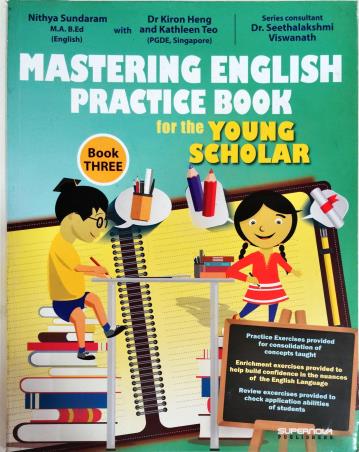 Book cover number 1 for Mastering English Practice Book For Young Scholar Book 3 written by NA published by Supernova Publishers