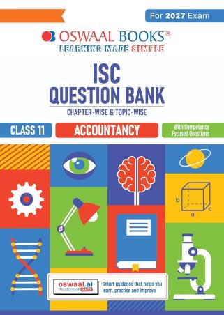 Book cover number 1 for Oswaal ISC Question Bank Class 11 Accountancy  (For 2027 Exam) written by NA published by Oswaal Books