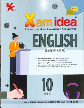 Book cover number 1 for Xam Idea English (Communicative) CBSE Class 10 (2026-27) NEP 2020 & NCF 2023 written by NA published by VK Global Publications Pvt. Ltd.