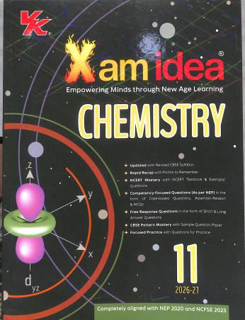 Book cover number 1 for Xam Idea Chemistry CBSE Class 11 (2026-27) NEP 2020 And NCFSE 2023 written by NA published by VK Global Publications Pvt. Ltd.