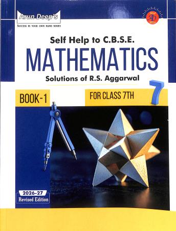 Book cover number 1 for Arun Deep's Self-Help To CBSE Mathematics For Class 7th (Book-1) written by NA published by Ravinder Singh & Sons