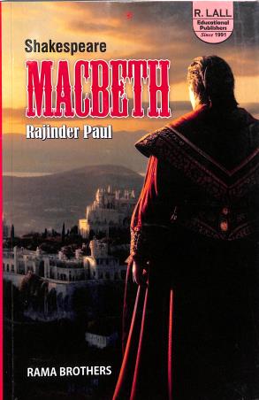 Book cover number 1 for R. Lall Shakespeare Macbeth written by Rajinder Paul published by R. Lall Publishers & Distributers