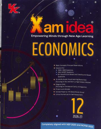 Book cover number 1 for Xam Idea Economics CBSE Class 12 (2026-27) written by NA published by VK Global Publications Pvt. Ltd.