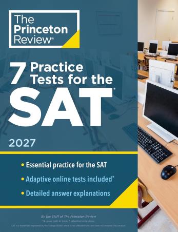Book cover number 1 for 7 Practice Tests For The SAT (2027) written by NA published by Princeton Review