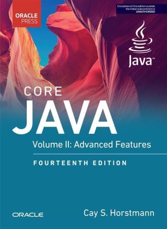 Book cover number 1 for Core Java Volume 2 - Advanced Features written by Cay S. Horstmann published by Oracle Press