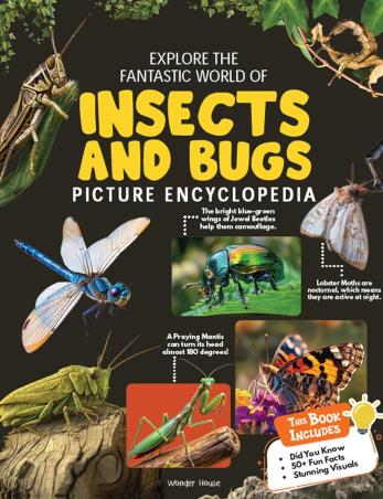 Book cover number 1 for Explore Fantastic World of Insects and Bugs Picture Encyclopedia written by NA published by Wonder House