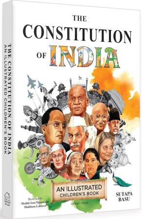 Book cover number 1 for The Constitution of India written by Sutapa Basu published by Wonder House