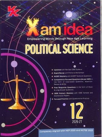 Book cover number 1 for Xam Idea Political Science CBSE Class 12 (2026-27) written by NA published by VK Global Publications Pvt. Ltd.