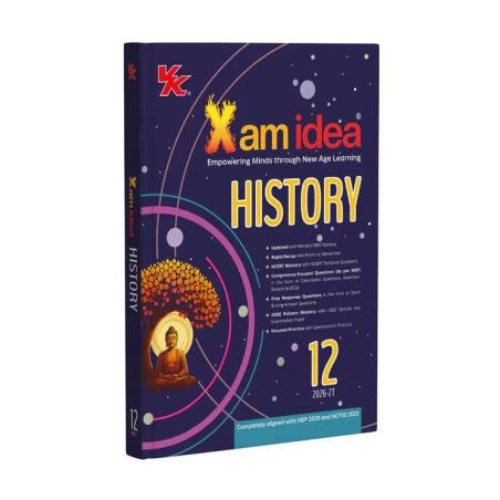 Book cover number 1 for Xam Idea History Class 12 CBSE (2026-27) written by NA published by VK Global Publications Pvt. Ltd.