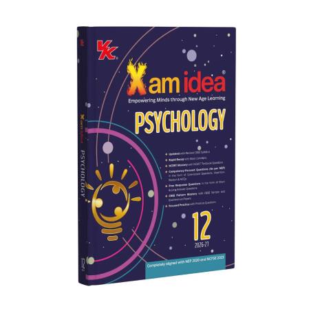 Book cover number 1 for Xam Idea Psychology CBSE Class 12 (2026-27) written by NA published by VK Global Publications Pvt. Ltd.