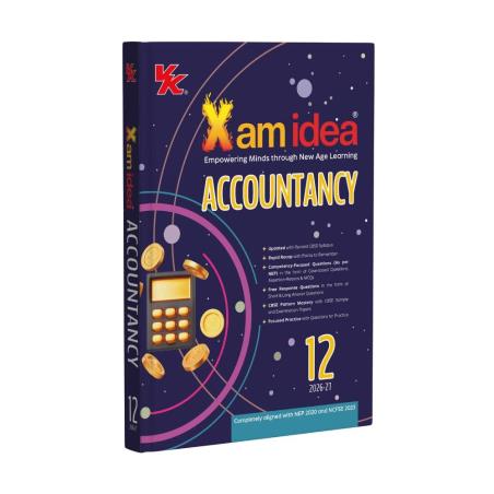 Book cover number 1 for Xam Idea Accountancy CBSE Class 12 (2026-27) written by NA published by VK Global Publications Pvt. Ltd.