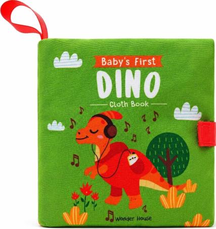 Book cover number 1 for Baby's First Dino Cloth Book written by NA published by Wonder House