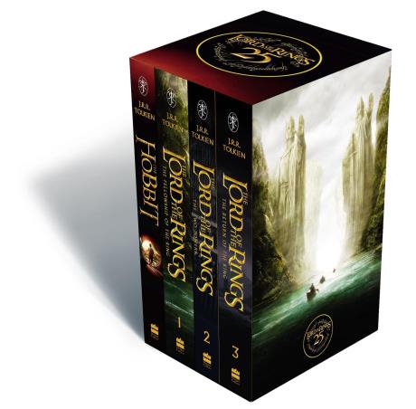 Book cover number 1 for The Hobbit And The Lord Of The Rings (Set Of 3 Books) written by J. R. R. Tolkien published by Harper Collins Publishers