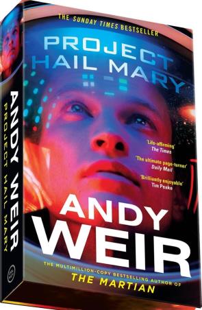 Book cover number 1 for Project Hail Mary written by Andy Weir published by Penguin Random House
