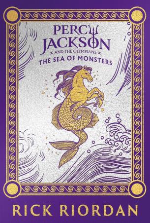 Book cover number 1 for Percy Jackson And The Olympians : The Sea Of Monsters written by Rick Riordan published by Puffin