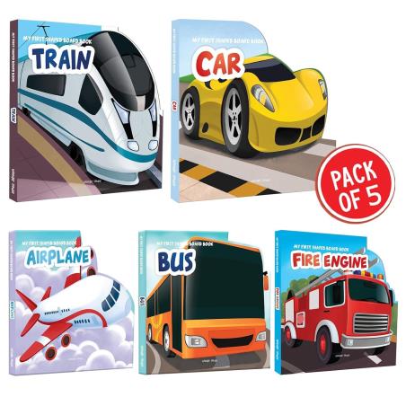 Book cover number 1 for Transport - Shaped Books (Set of 5 Books) written by NA published by Wonder House