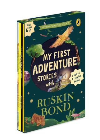 Book cover number 1 for My First Adventure Stories With (A Set Of 4 Chapter Books) written by Ruskin Bond published by Puffin