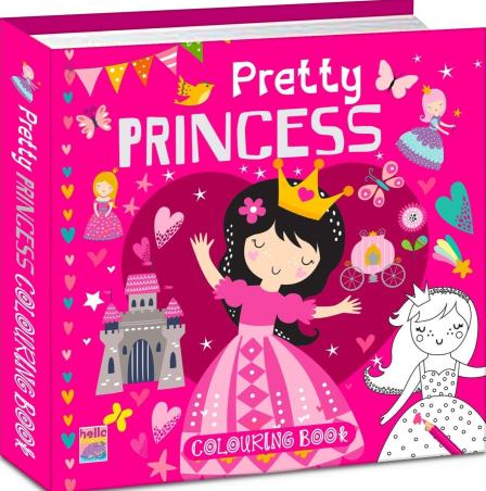 Book cover number 1 for Pretty Princess - Colouring Book written by Mamta Garg published by Hello Friend