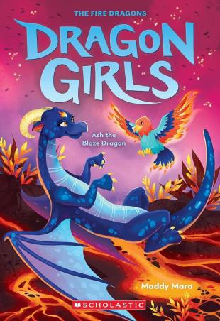 Book cover number 1 for Dragon Girls : Ash The Blaze Dragon written by Maddy Mara published by Scholastic