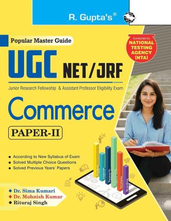 Book cover number 1 for R. Gupta's UGC NET / JRF Commerce (Paper-2) 2027 Edition written by Sima Kumari, Mohnish Kumar, Rituraj Singh published by Ramesh Publishing House