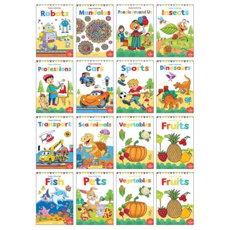 Book cover number 1 for Coloring Books For Kids (Set Of 16 Books) written by NA published by Wonder House