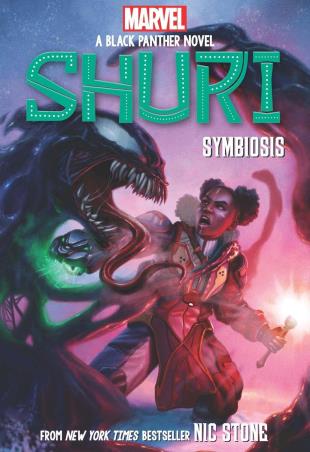 Book cover number 1 for Marvel : A Black Panther Novel Shuri Symbiosis written by Nic Stone published by Scholastic