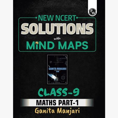 Book cover number 1 for New NCERT Solutions With Mind Maps Math Ganita Manjari Class 9 Part-1 written by NA published by Physicswallah Private Limited
