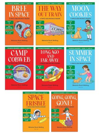 Book cover number 1 for Phonics Readers Level 4 (Set of 8 Books) written by Melanie Rook Welfing published by Wonder House