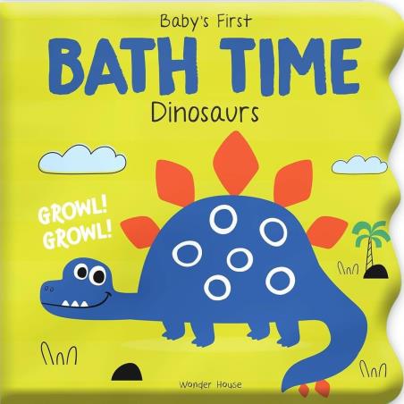 Book cover number 1 for Baby's First Bath Time : Dinosaurs written by NA published by Wonder House